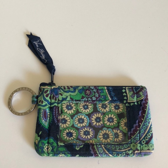 Vera Bradley Handbags - BEAUTIFUL BLUE FLORAL VERA RETIRED ID KEY PURSE